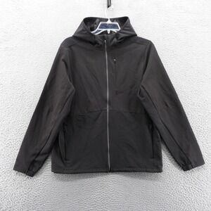 VRST Mens Cold Weather Performance Jacket‎ M Black Full Zip Water Resistant NWT